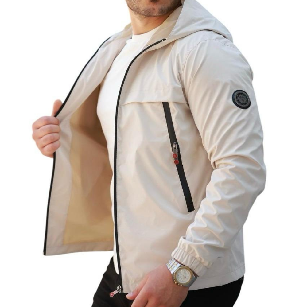 ROSSPALL Herren Glänzender Saisonmantel - Stilvolles und modernes Design