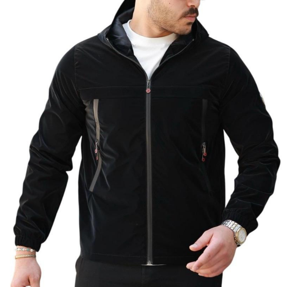 ROSSPALL Herren Glänzender Saisonmantel - Stilvolles und modernes Design