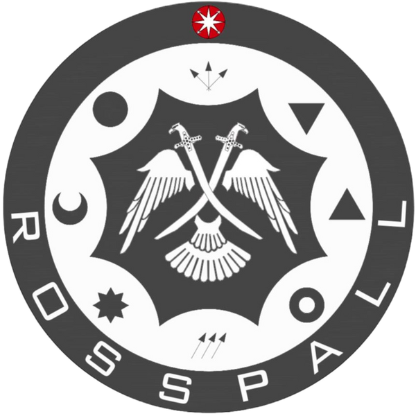ROSSPALL Markenlogo in Schwarz – herren jacke-sommerjacke-frühlingsjacke-übergangsjacke